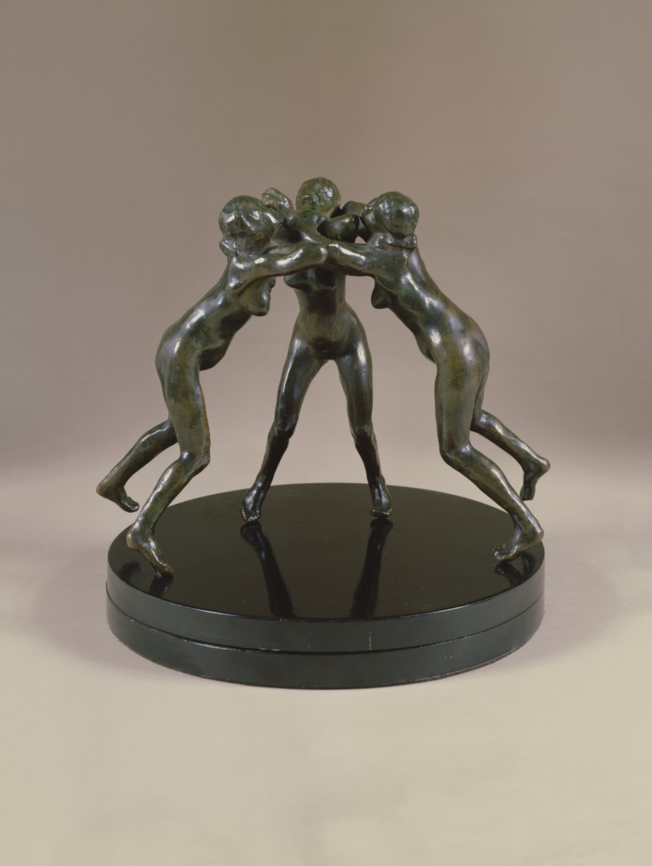 Trzy nimfy, c.1882 (brąz) autorstwa Auguste Rodin