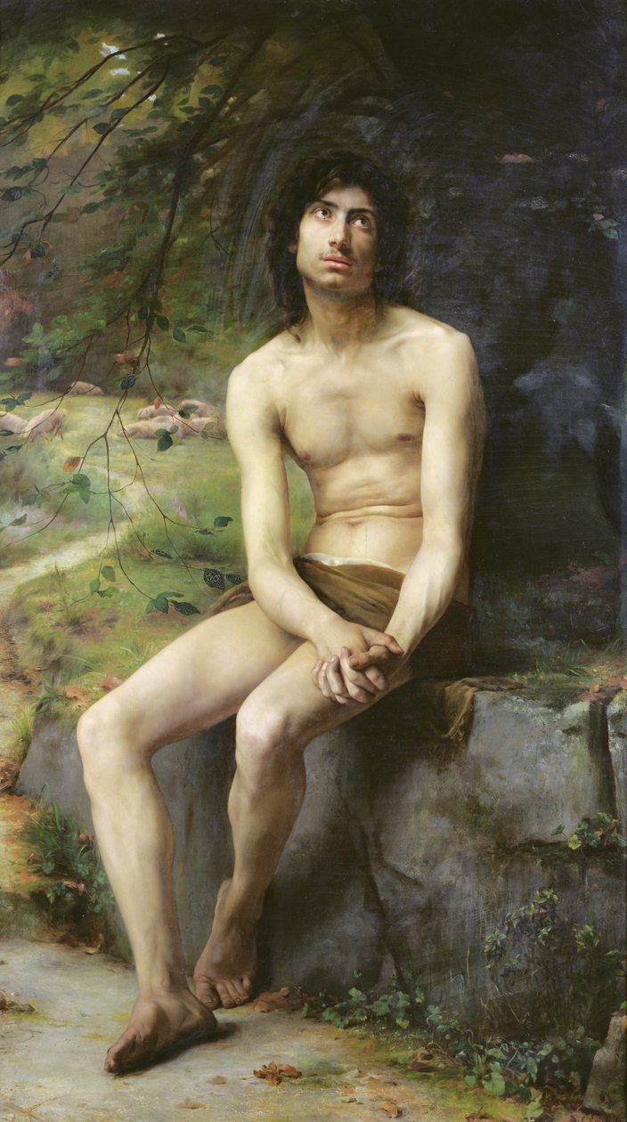 Pokuta syna marnotrawnego, 1883 autorstwa Auguste Rousselin
