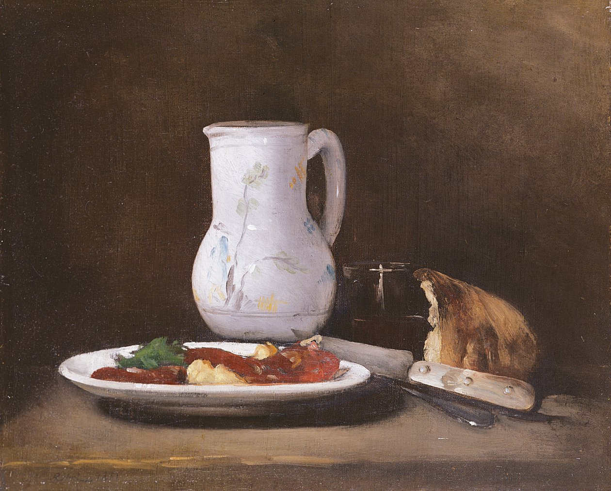 Martwa natura, 1861 autorstwa Auguste Theodule Ribot