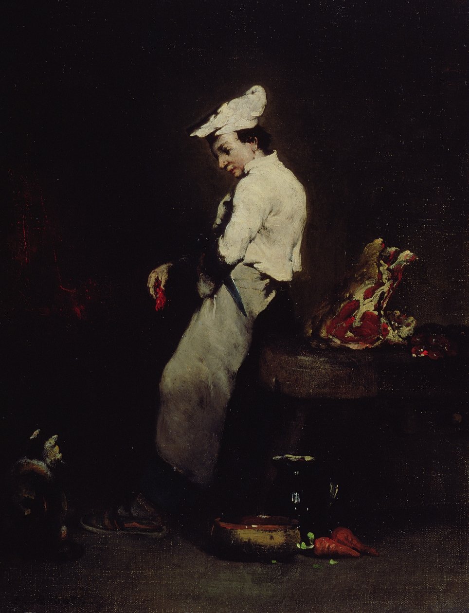 Młody kucharz autorstwa Auguste Theodule Ribot
