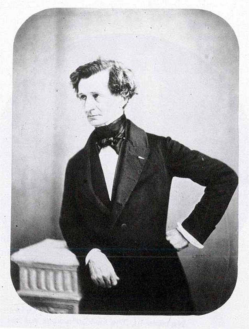 Portret Hectora Berlioza, ok. 1850 autorstwa Auguste Adolphe Bertsch