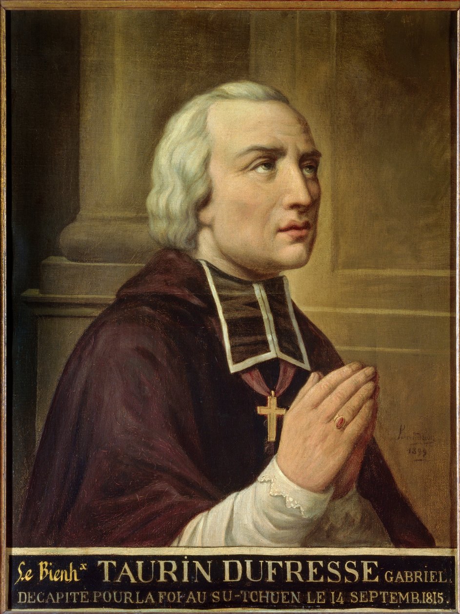 Misjonarz Taurin Dufresse autorstwa Auguste Alexandre Baudran