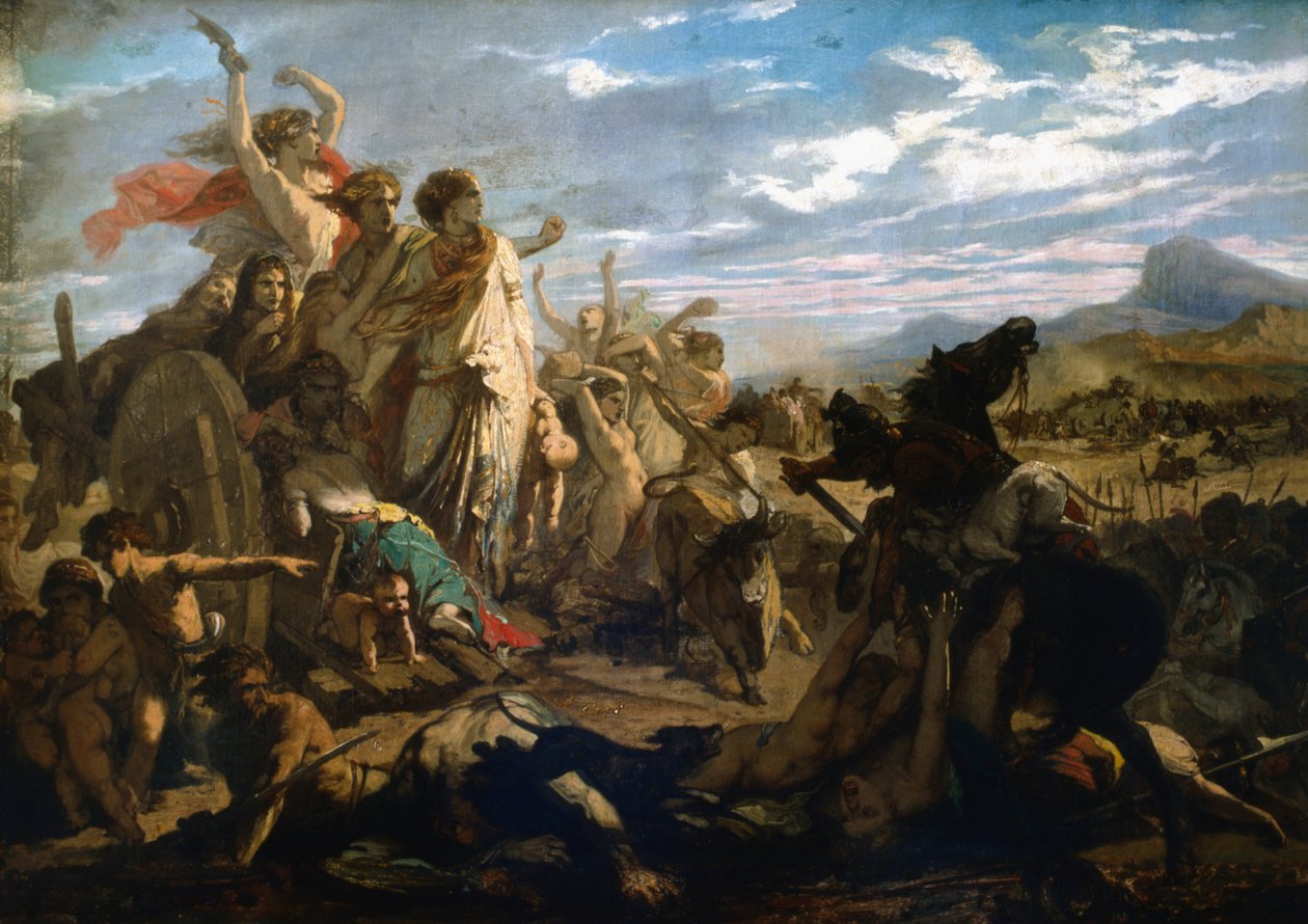 „Kobiety Galii”, c1827-1893 autorstwa Auguste Barthelemy Glaize