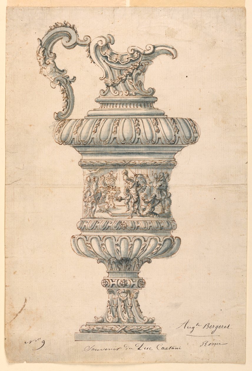 Dzbanek z ustnikiem autorstwa Auguste Bergeret, French