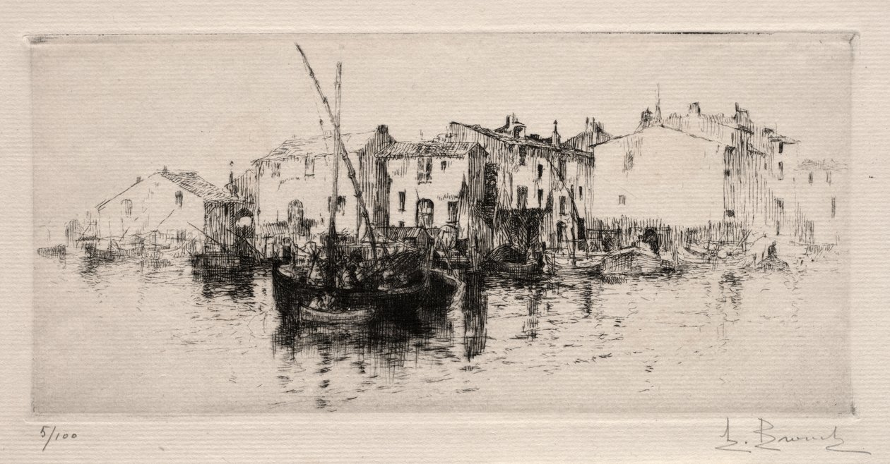 Martigues autorstwa Auguste Brouet