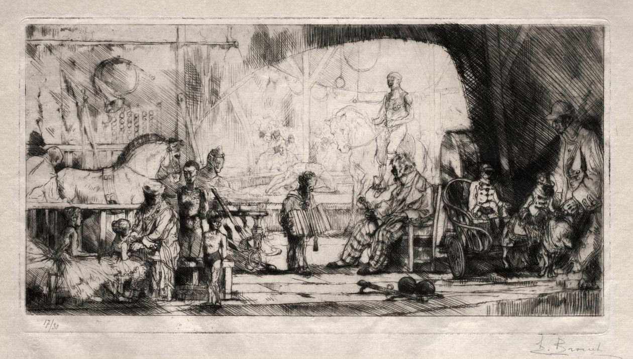 Cyrk Pinder autorstwa Auguste Brouet