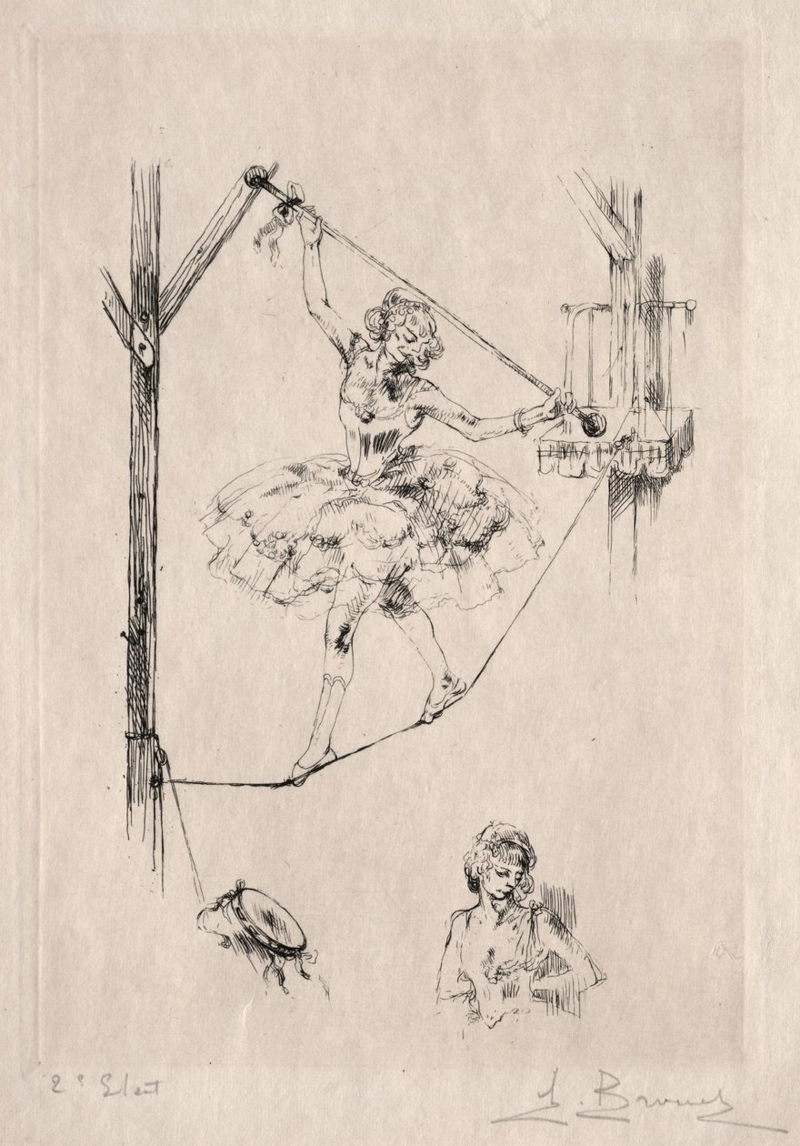 Tancerka na linie autorstwa Auguste Brouet
