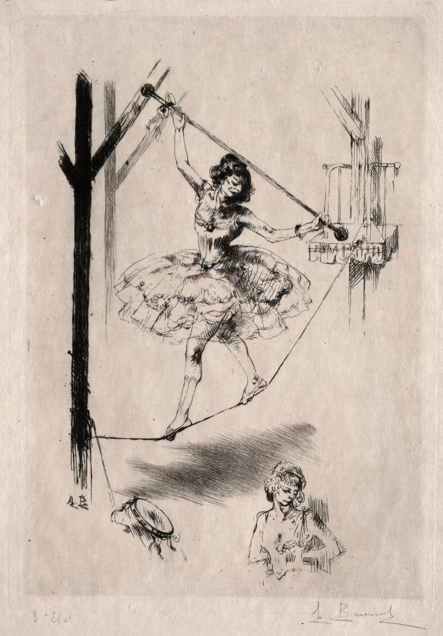Tancerka na linie autorstwa Auguste Brouet