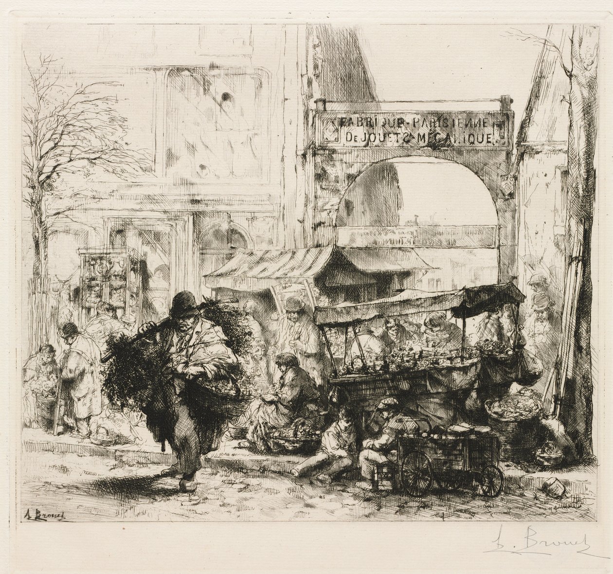 Poranny Avenue de Clichy autorstwa Auguste Brouet