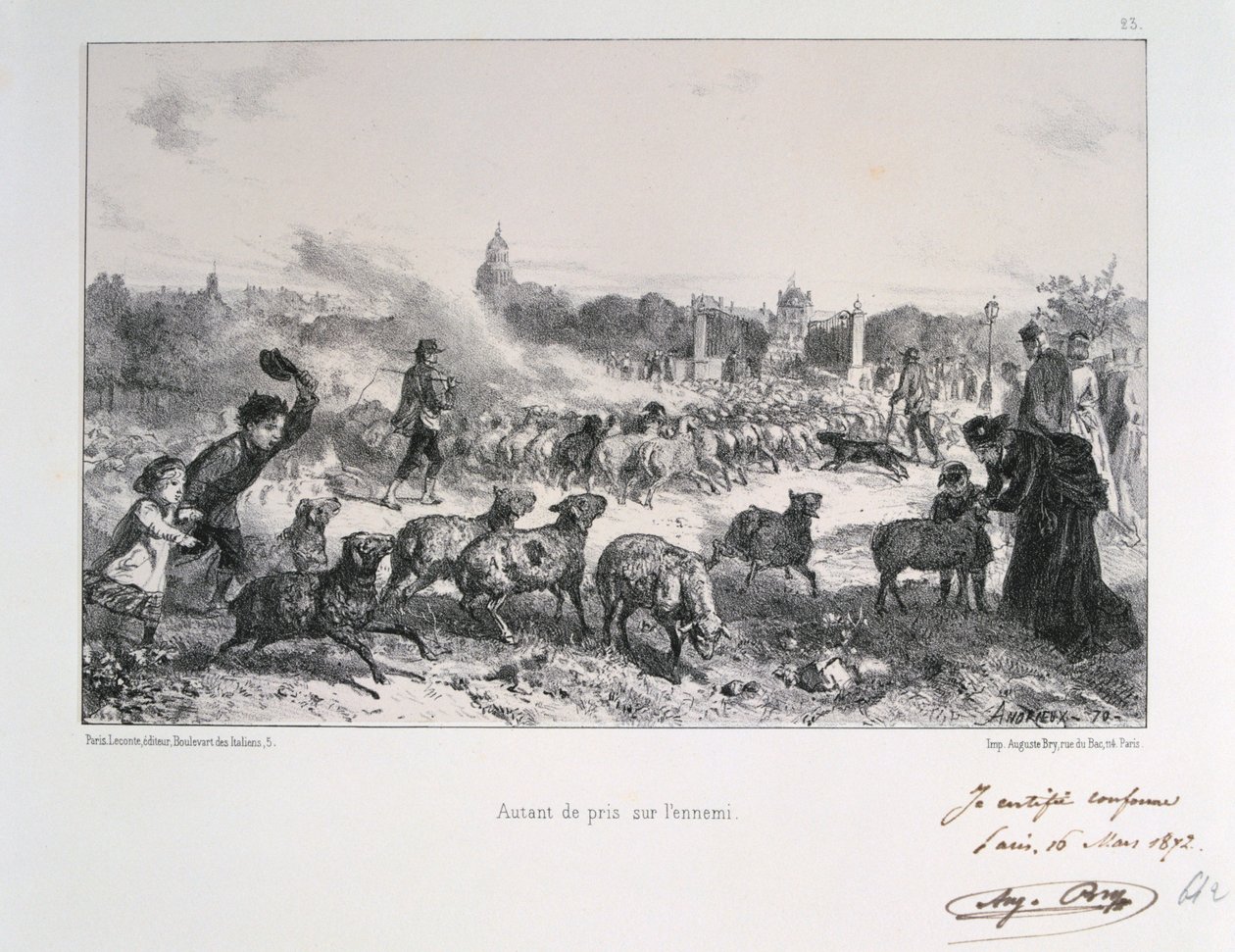 Tak wielu odebranych wrogowi, wojna francusko-pruska, 1870 1872 autorstwa Auguste Bry