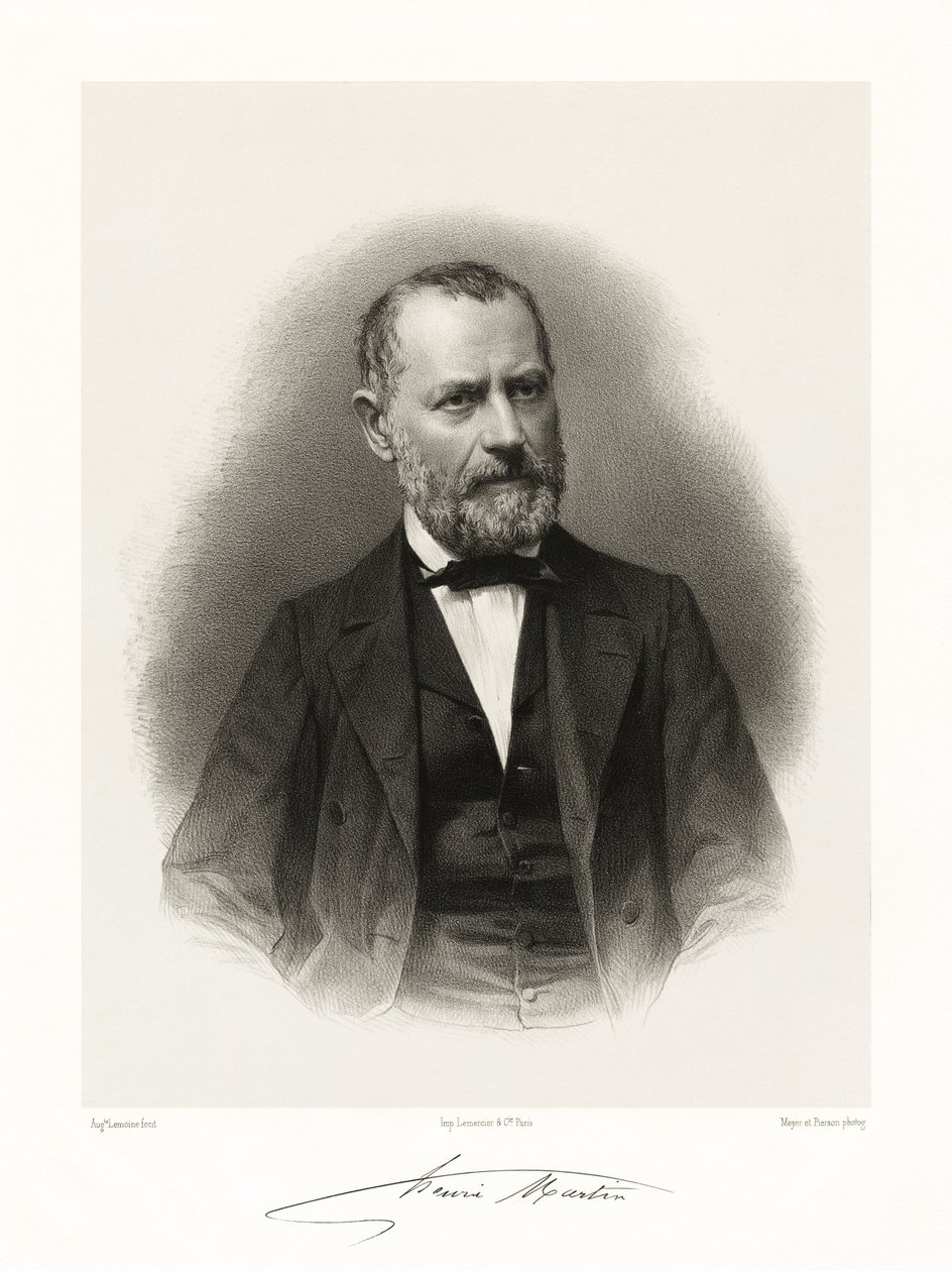 Bon Louis Henri Martin, 1865-66 autorstwa Auguste Charles Lemoine
