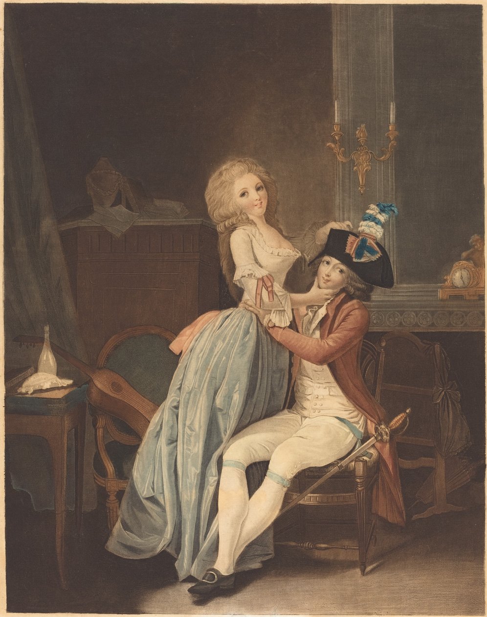 Narodowa kokarda autorstwa Auguste Claude Simon Legrand after Louis Léopold Boilly