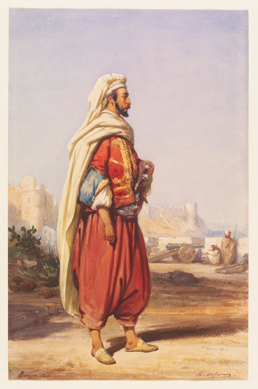 Marokański Amir autorstwa Auguste Delacroix