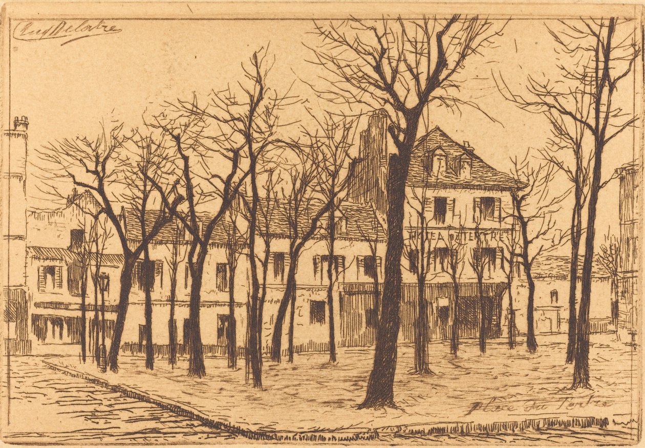 Place du Tertre autorstwa Auguste Delâtre