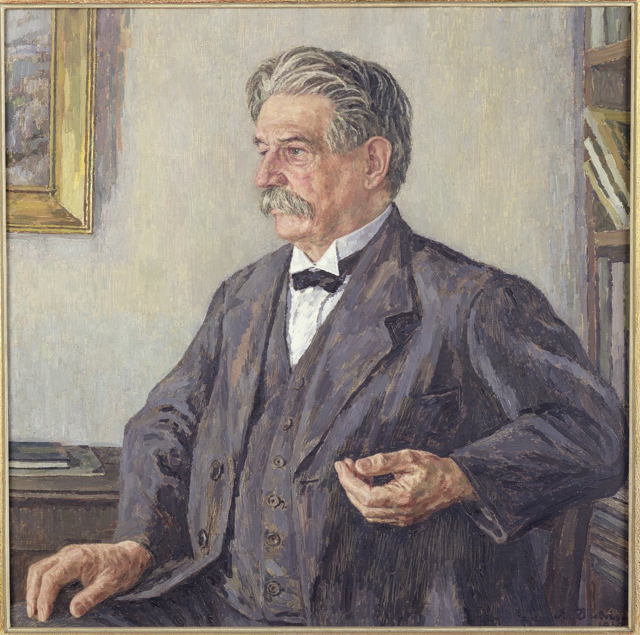 Dr Albert Schweitzer (1875-1965) (olej na płótnie) autorstwa Auguste Dubois