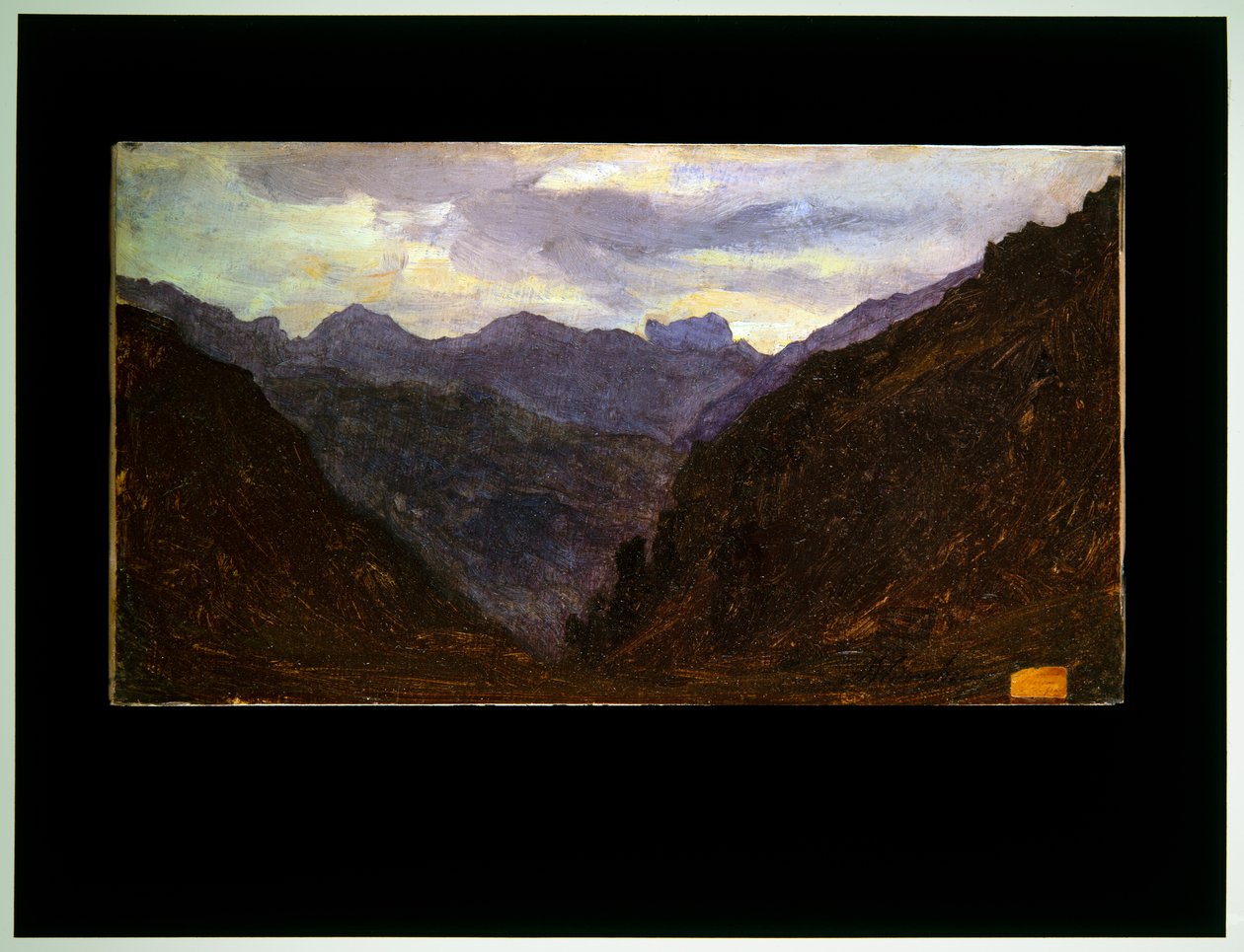 Dwa krajobrazy autorstwa Auguste Francois Bonheur
