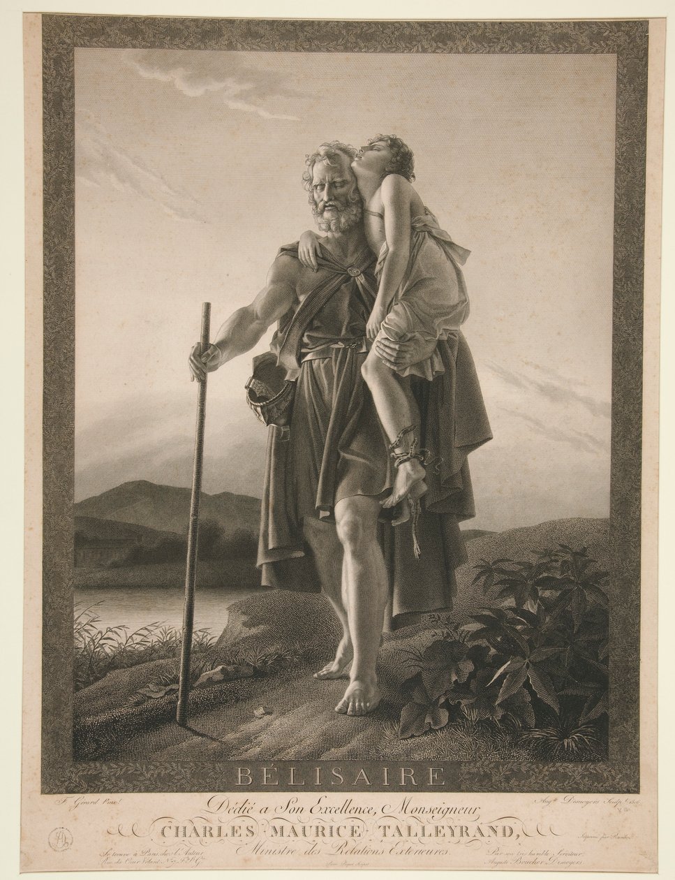 Belizariusz autorstwa Auguste Gaspard Louis Desnoyers