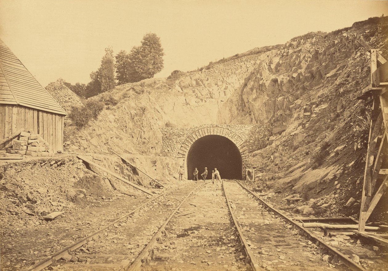 Wejście do Souterrain de Sauvage, Côté de Paris autorstwa Auguste Hippolyte Collard