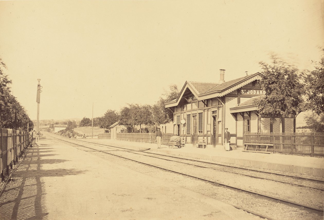 Stacja Saint-Jodard autorstwa Auguste Hippolyte Collard