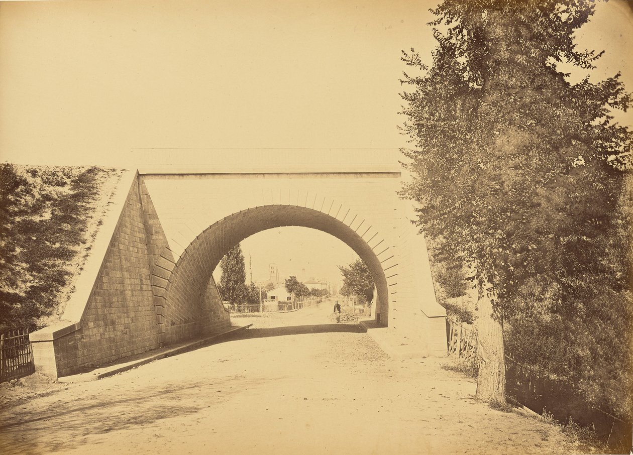 Wiadukt na Route de Lyon à Montbrison w Montbrison autorstwa Auguste Hippolyte Collard