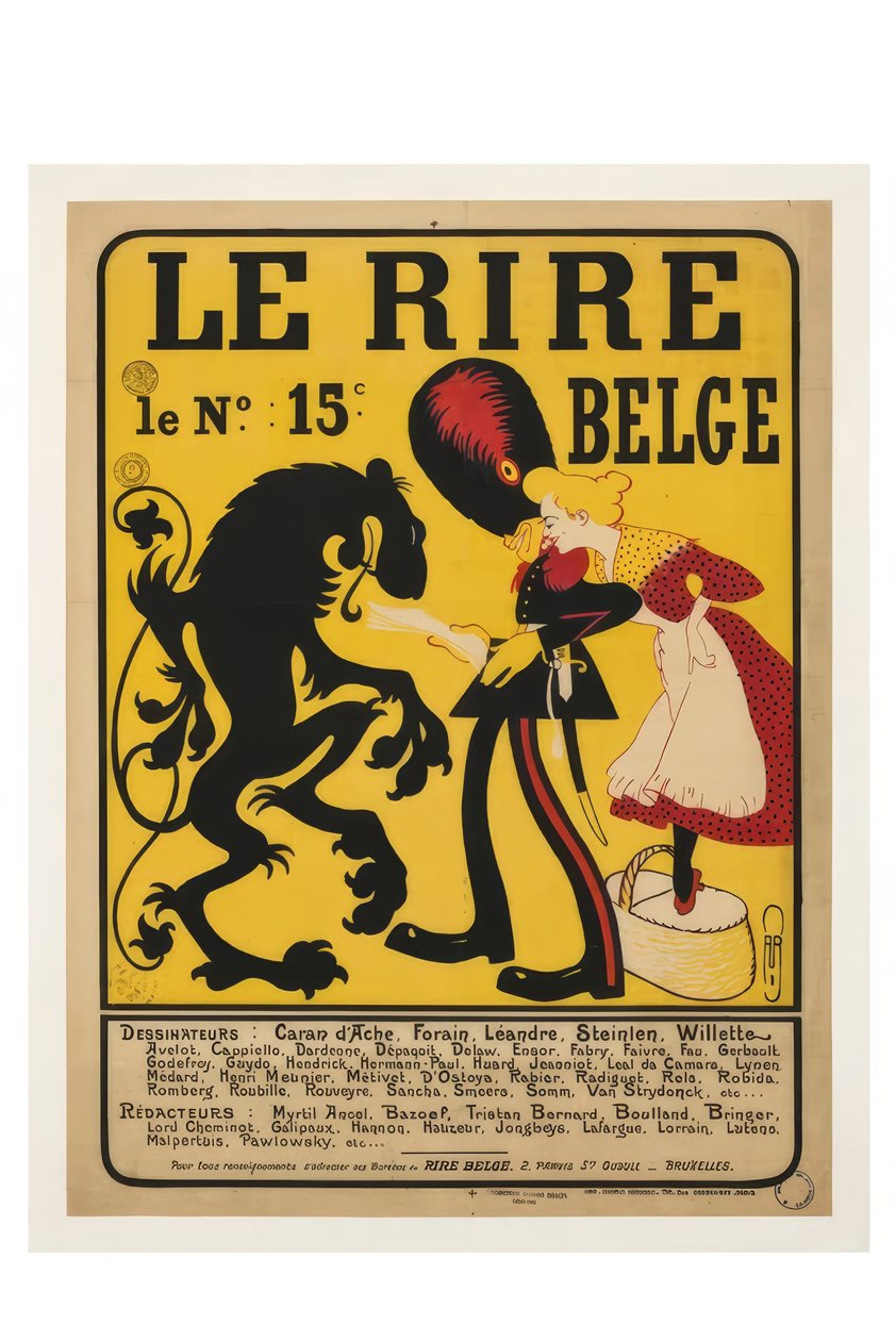 Belgijski śmiech autorstwa Auguste Jean Baptiste Roubille