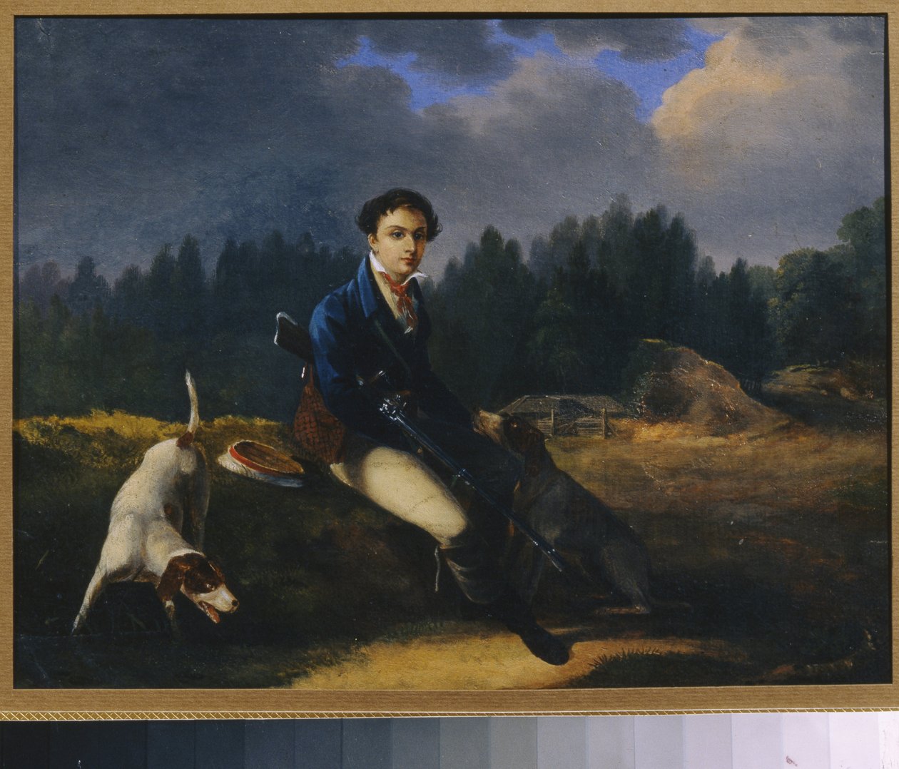 Portret Nikity Wsiewołskiego (1799-1862), założyciela Towarzystwa Zielonej Lampki. (Rosyjskie Towarzystwo Literackie). Obraz Auguste Joseph Desrnod (1788-1840), olej na płótnie autorstwa Auguste Joseph Desarnod