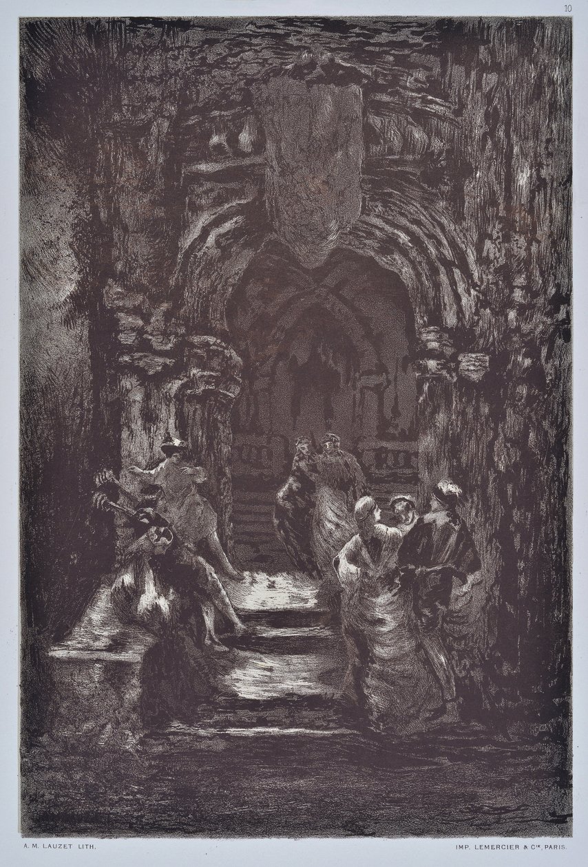 Schody (rysunek) autorstwa Auguste Lauzet