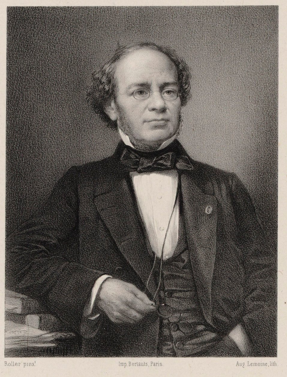 Portret kompozytora Jacques Fromental Halévy 1799-1862. autorstwa Auguste Lemoine
