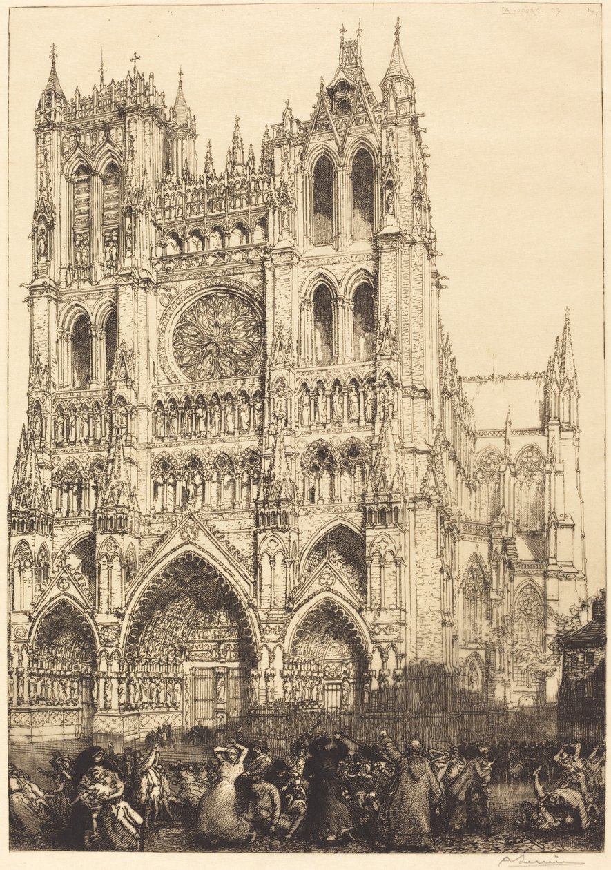 Katedra w Amiens (Katedra w Amiens - Dzień Inwentaryzacji) autorstwa Auguste Lepere