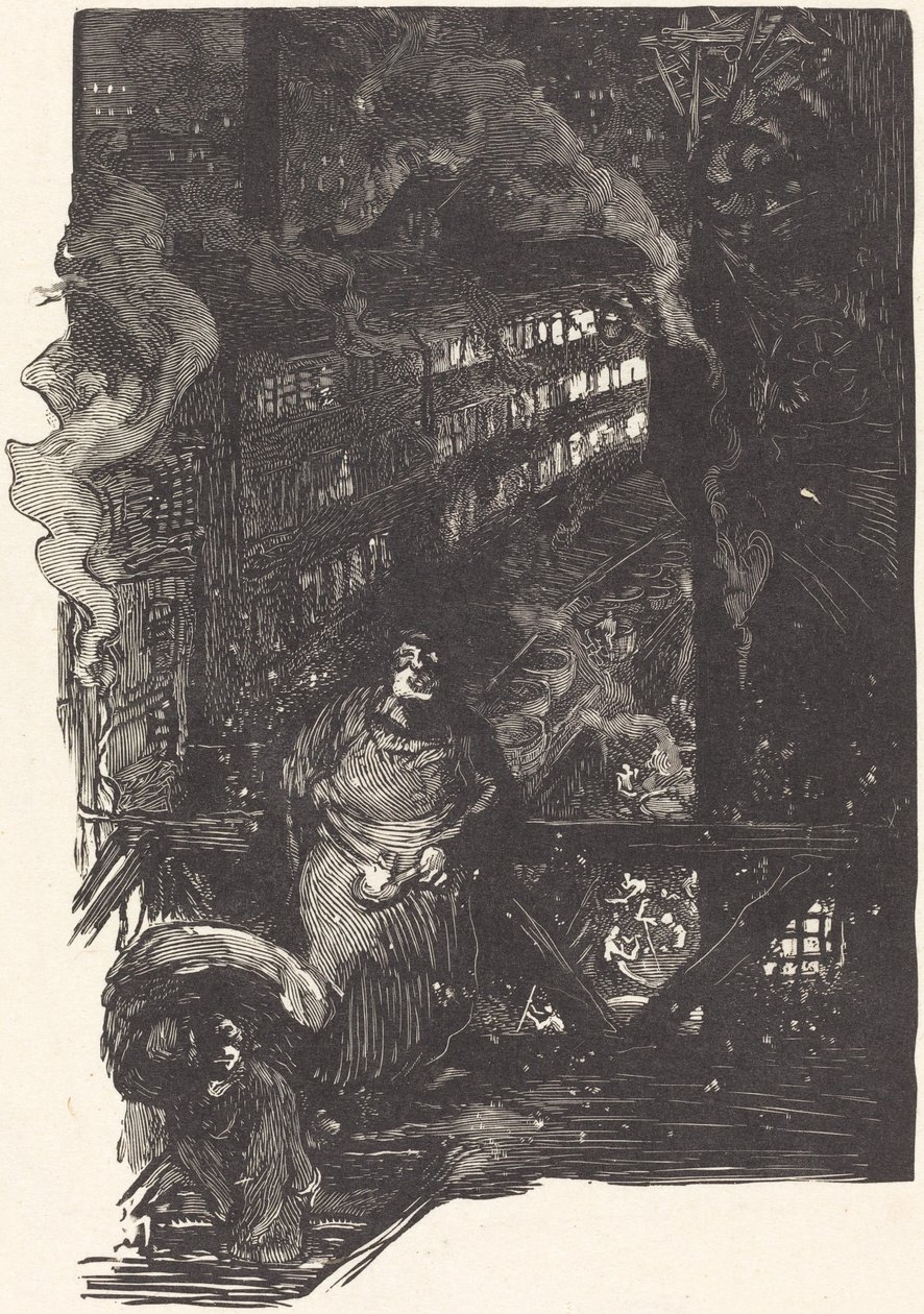 Warsztat Magisterium w Les Gobelins, opublikowany 1901. autorstwa Auguste Lepere
