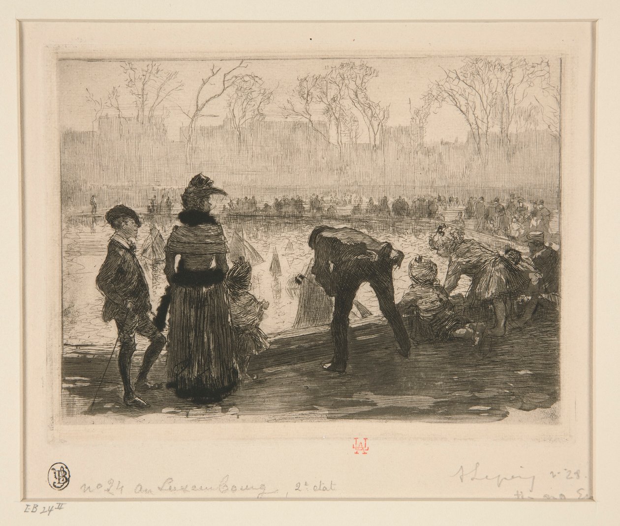 W Luksemburgu (W Luksemburgu) autorstwa Auguste Lepere