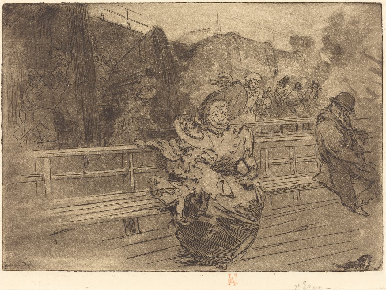 Wyjazd do Greenwich (Wyjazd po Greenwich) autorstwa Auguste Lepere