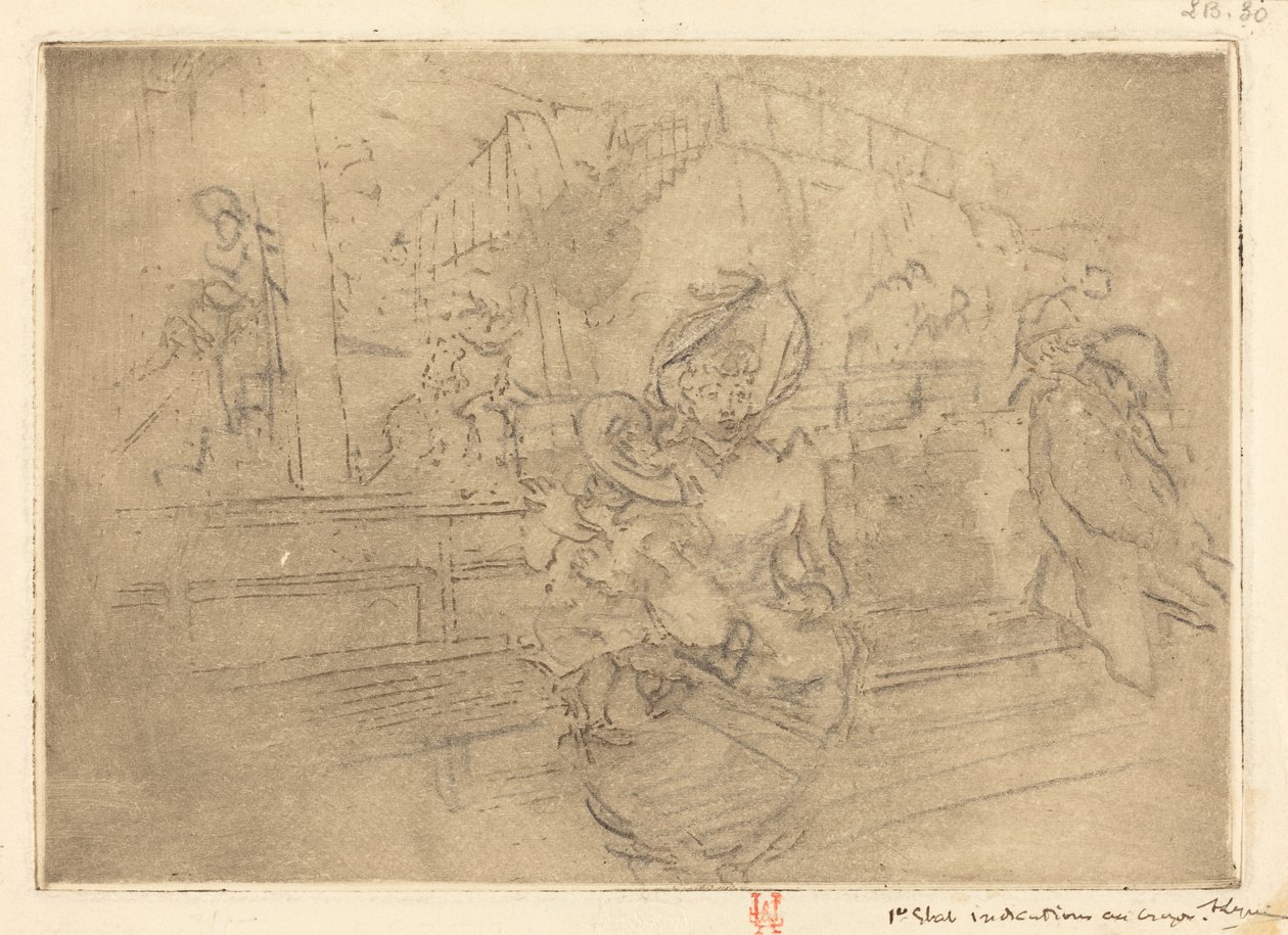 Wyjazd do Greenwich (Wyjazd po Greenwich) autorstwa Auguste Lepere