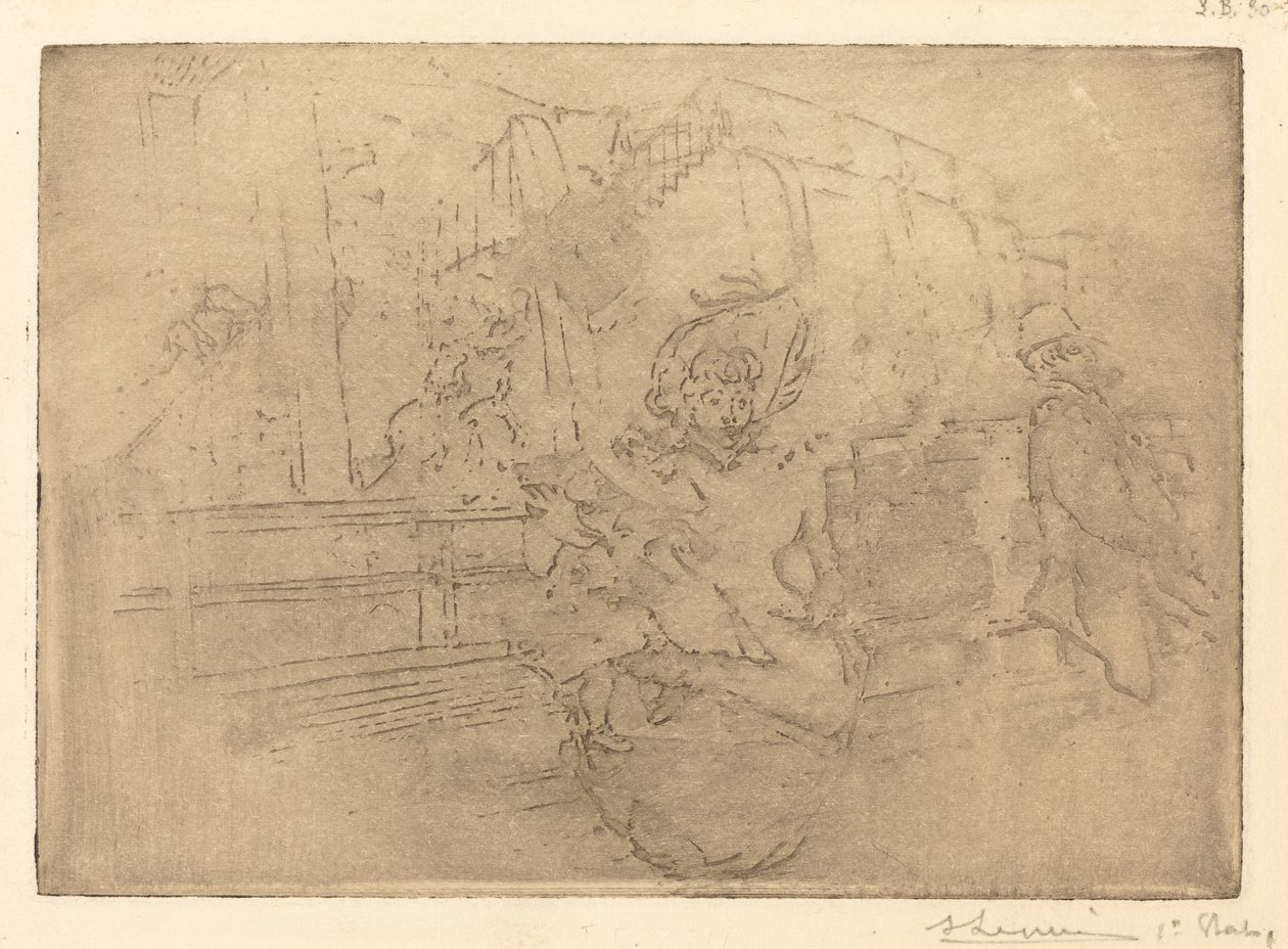 Wyjazd do Greenwich (Wyjazd po Greenwich) autorstwa Auguste Lepere