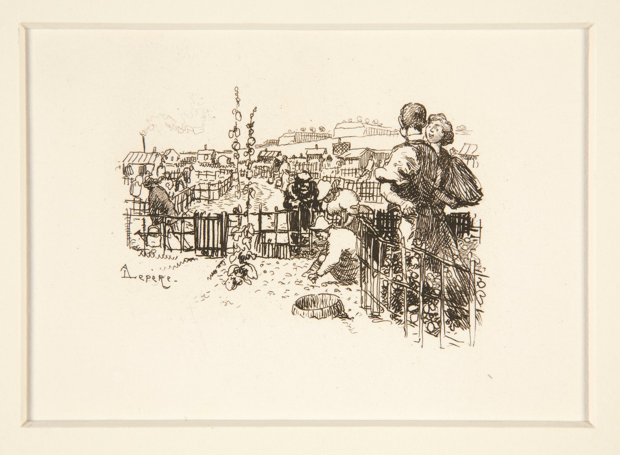 Prace ogrodowe autorstwa Auguste Lepere