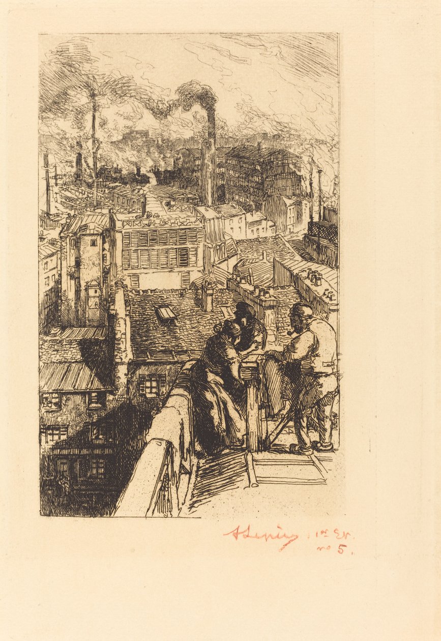 Dzielnica gobelin autorstwa Auguste Lepere