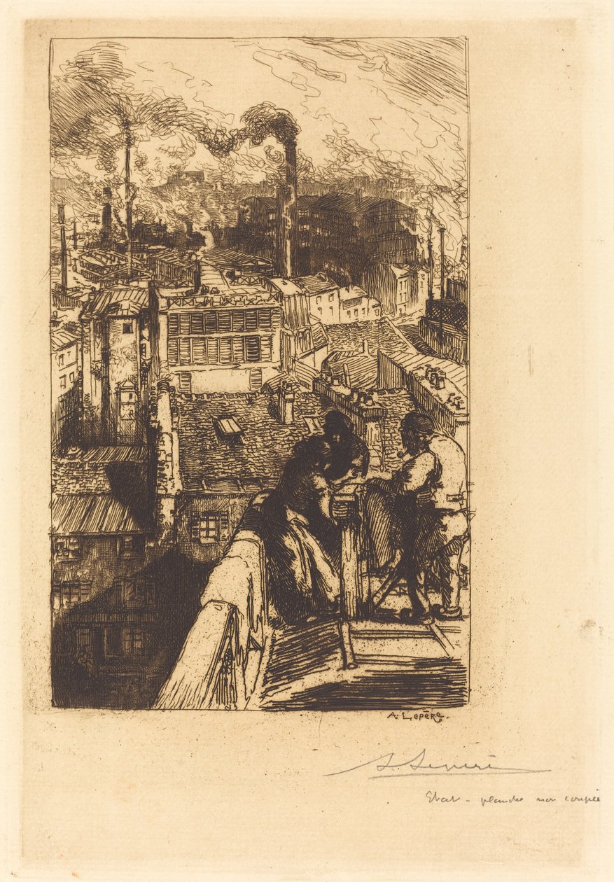 Dzielnica gobelin autorstwa Auguste Lepere