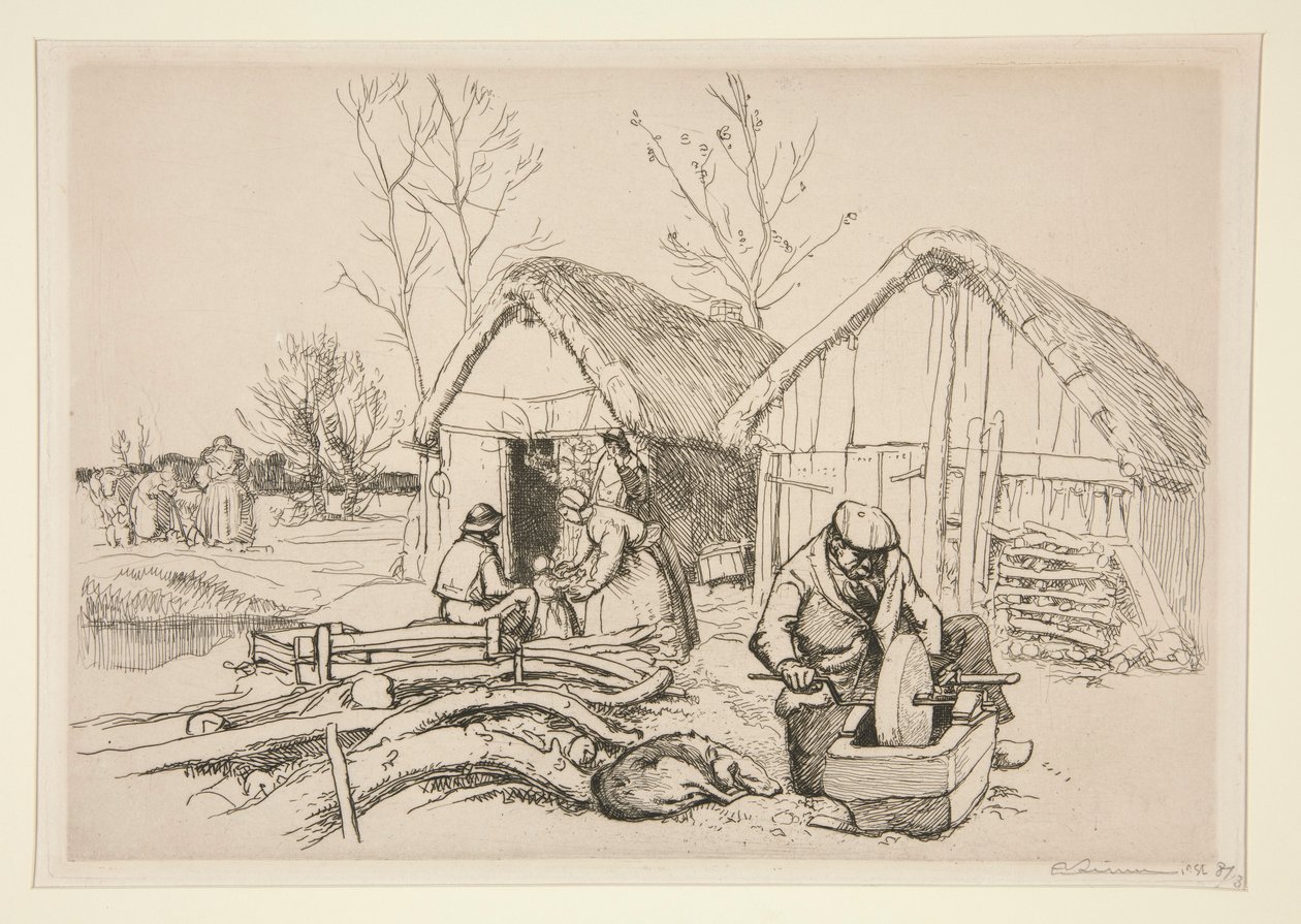 Dom drwala (Vend?e) (Drwal autorstwa Auguste Lepere