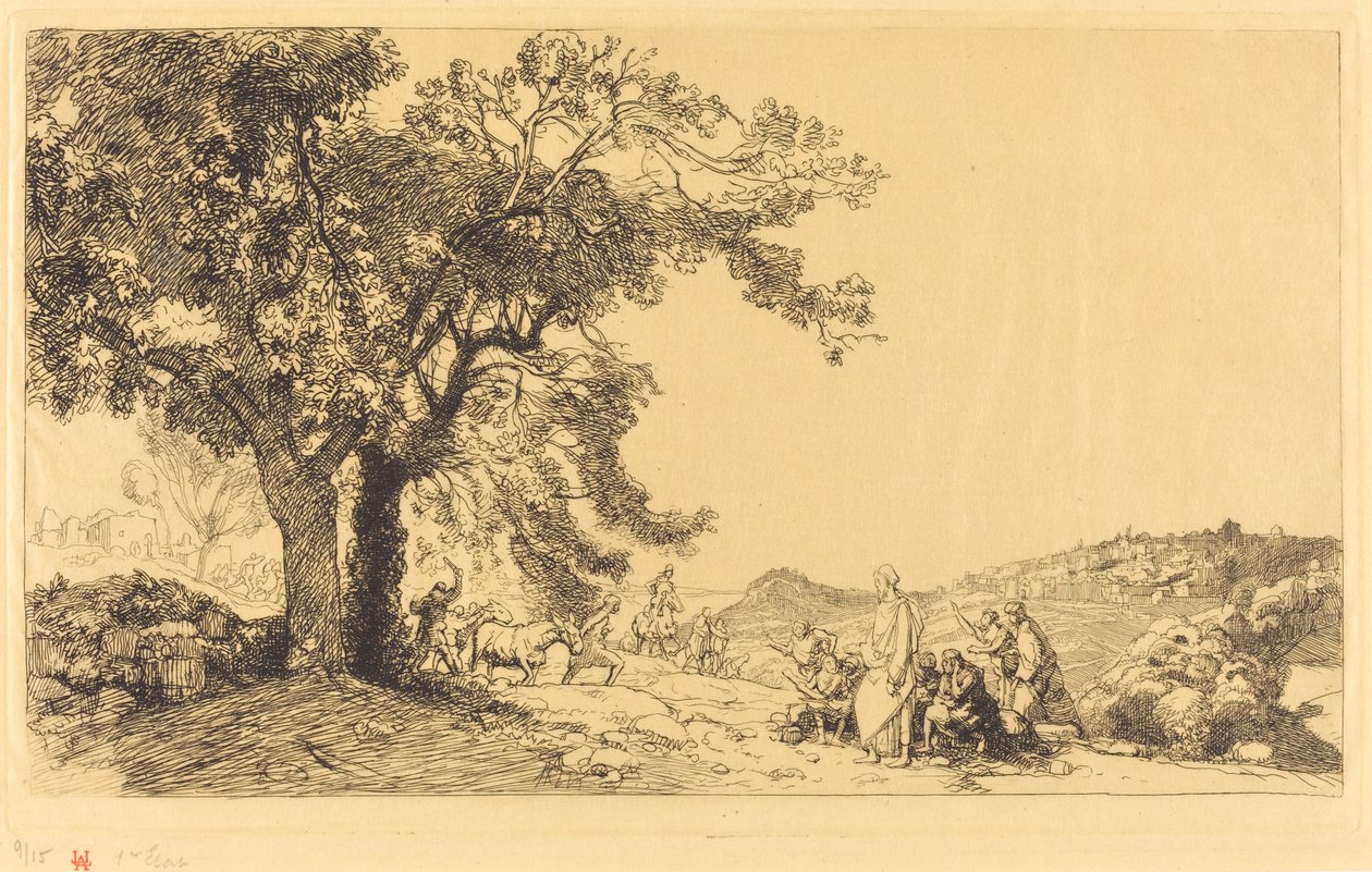 Chrystus o poranku palm autorstwa Auguste Lepere