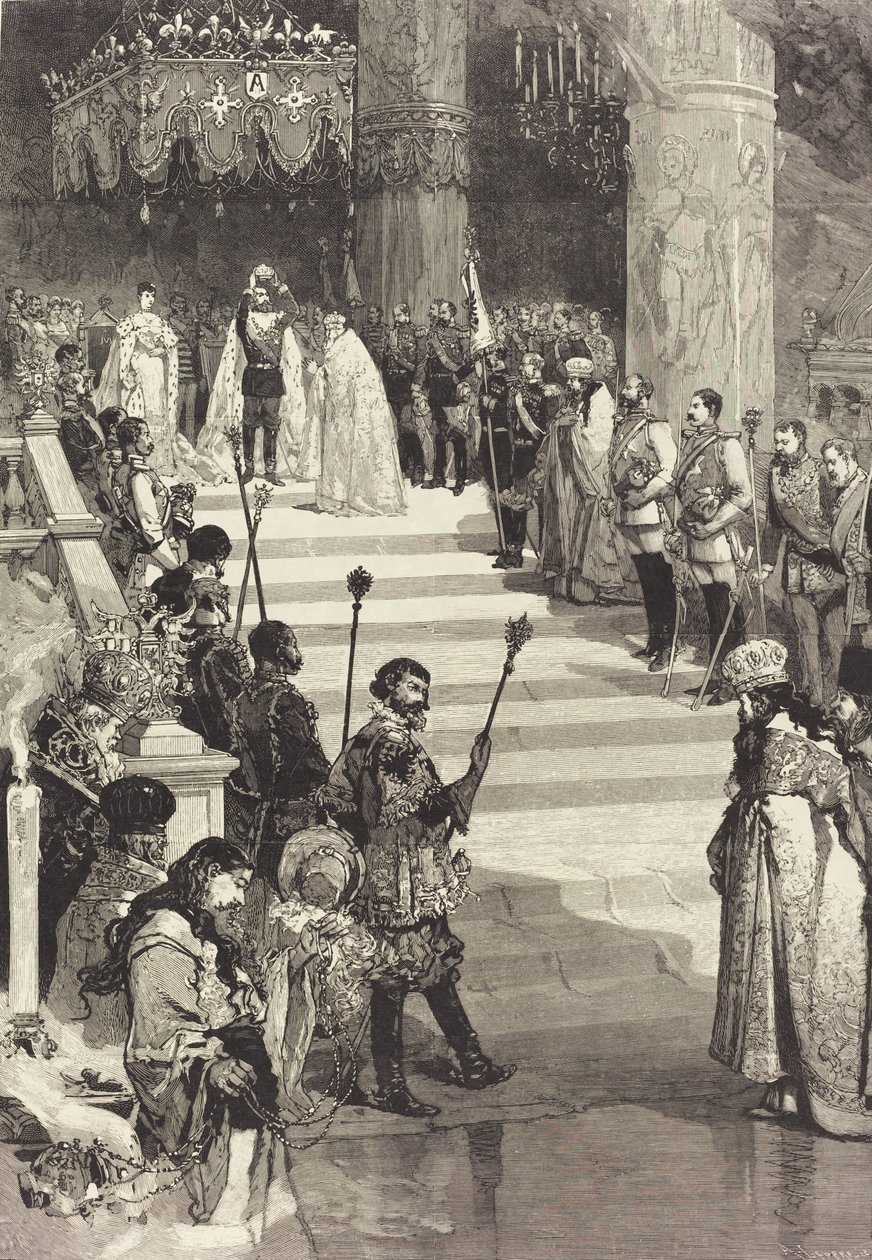 Koronacja cesarza Rosji Aleksandra III 27 maja 1883 r. autorstwa Auguste Lepere