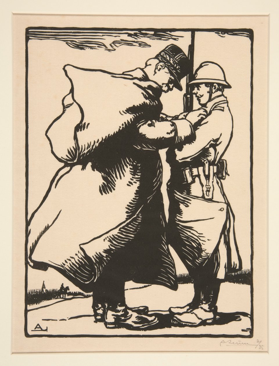 Le G?n?ral Joffre d?core (General Joffre Decorates), z La Guerre de 1914, pierwsza seria, nr. 12 autorstwa Auguste Lepere
