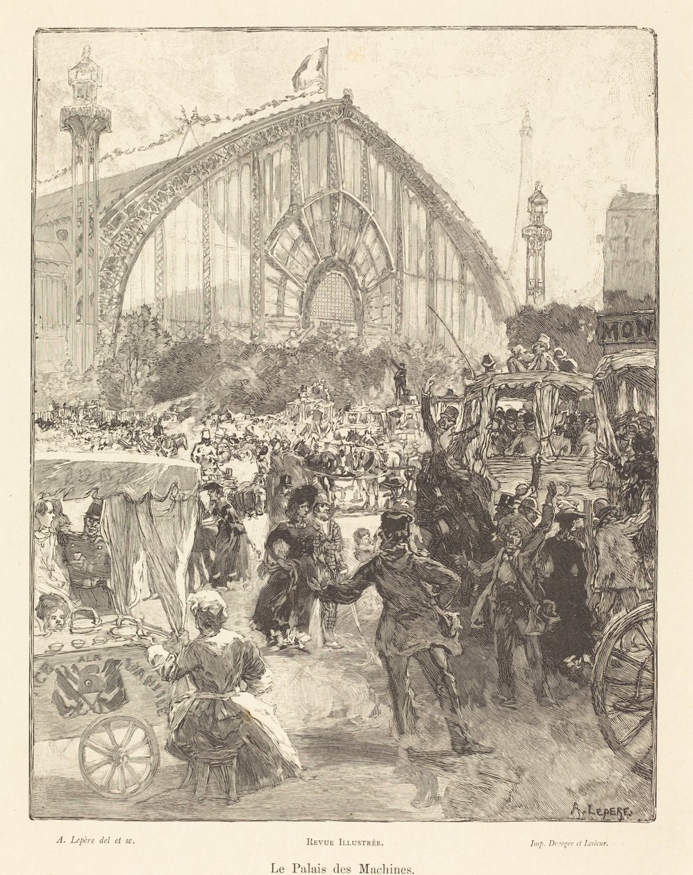 Pałac Maszyn autorstwa Auguste Lepere