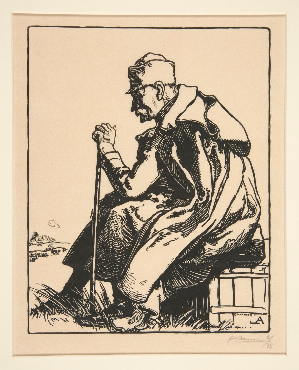 Le Roi de Serbie (Król Serbii), z La Guerre de 1914, pierwsza seria, nr 4 autorstwa Auguste Lepere