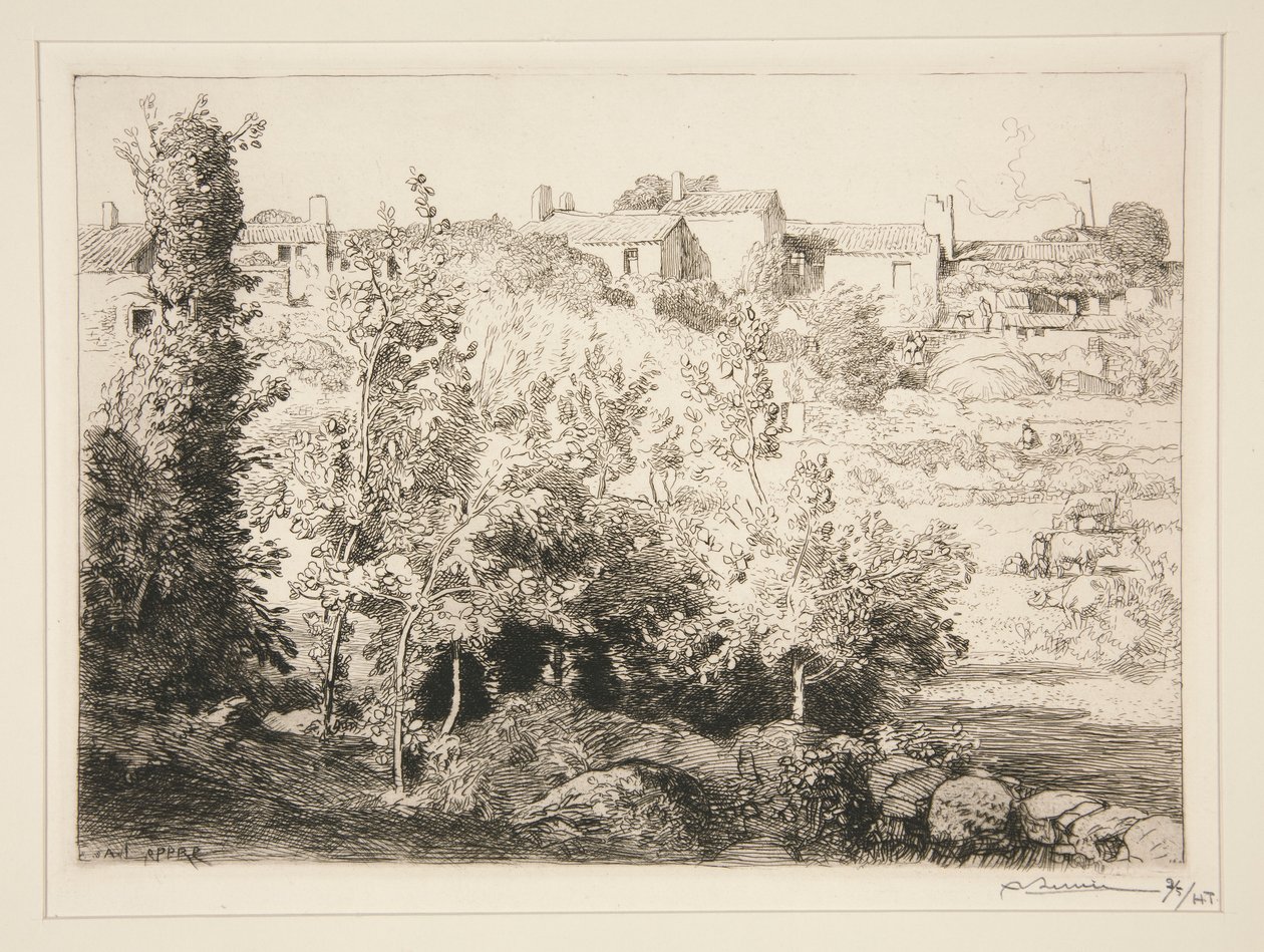 Wieś La Meule (wyspa autorstwa Auguste Lepere