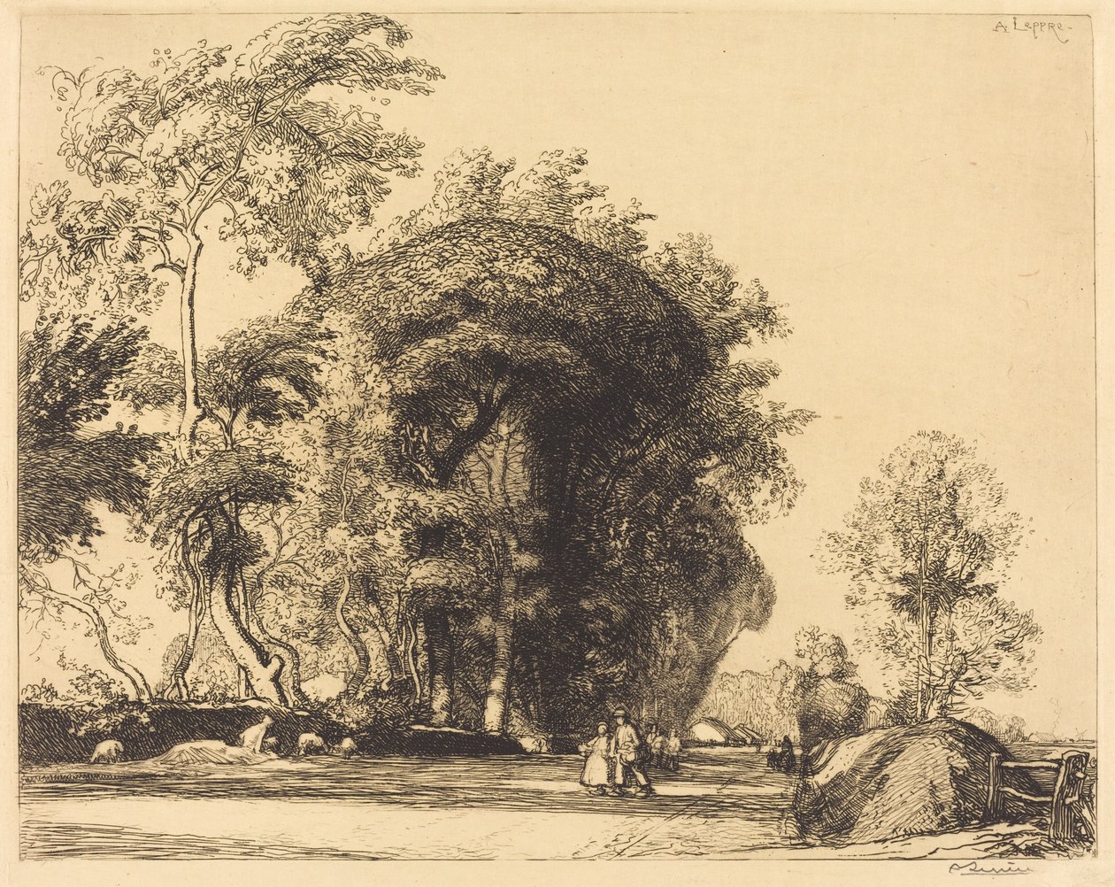 Ścieżka z St.-Gilles, St.-Jean-de-Monts autorstwa Auguste Lepere