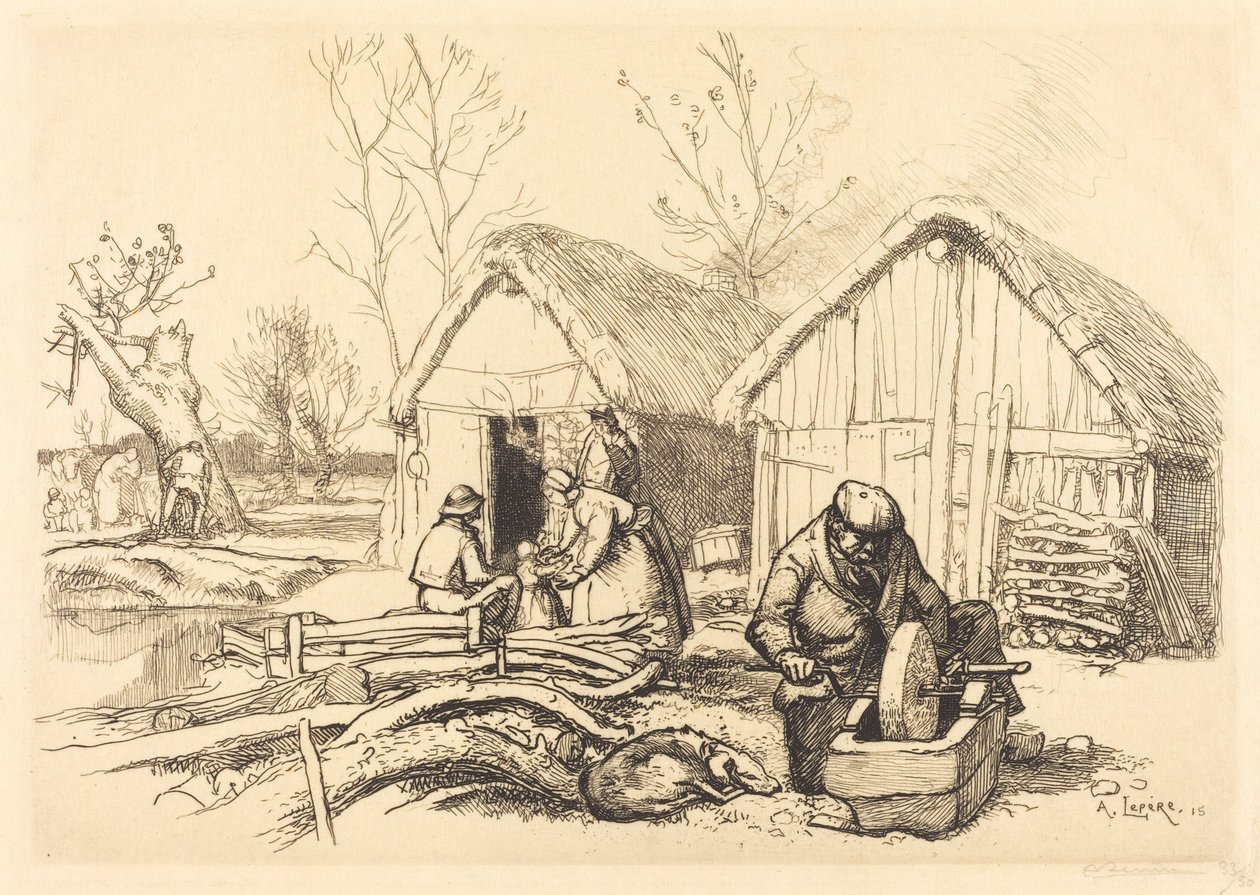 Dom Drwala, Vendee (La maison du bucheron, Vendee) autorstwa Auguste Lepere