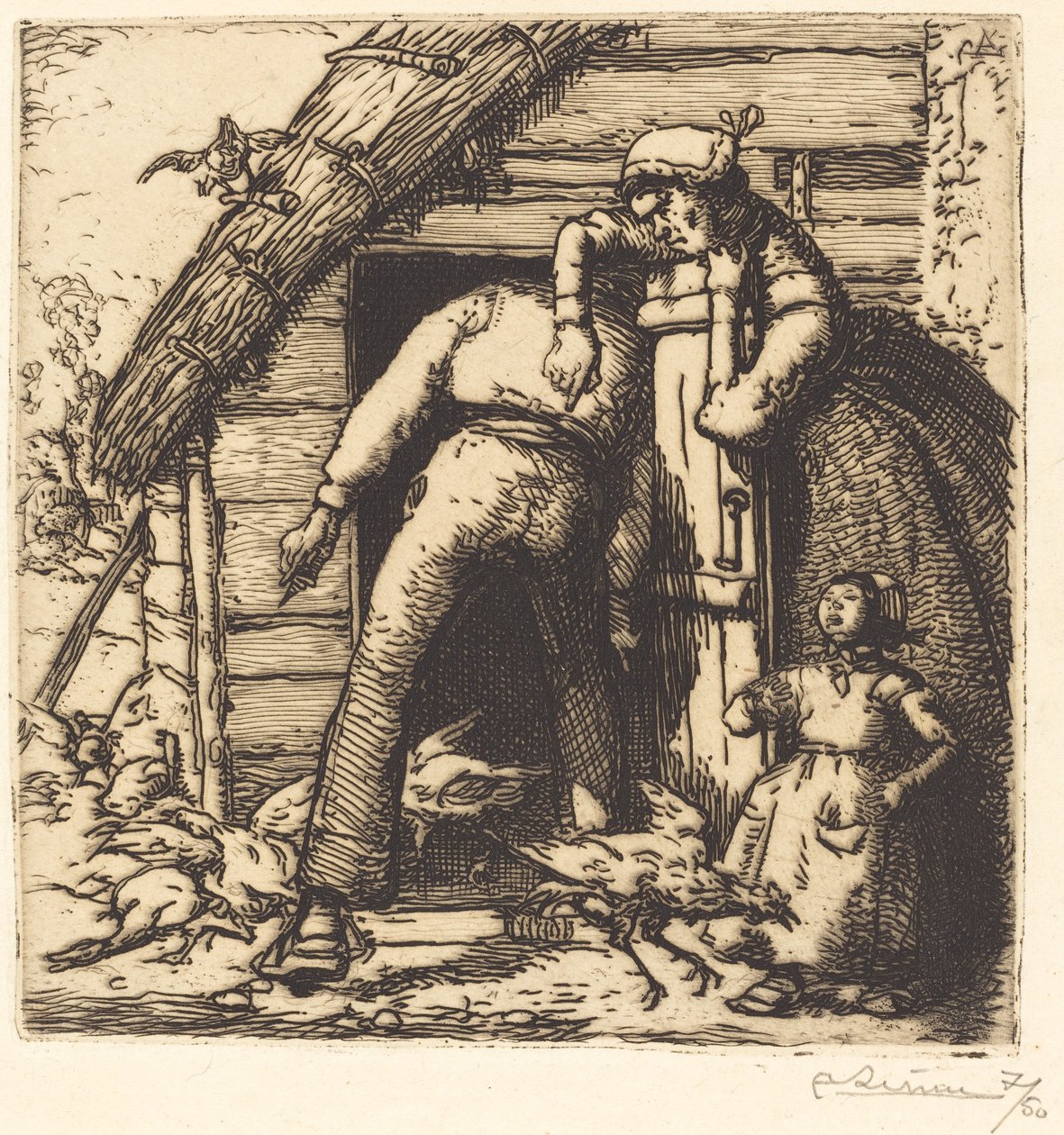 Drobiarz, Vendee autorstwa Auguste Lepere