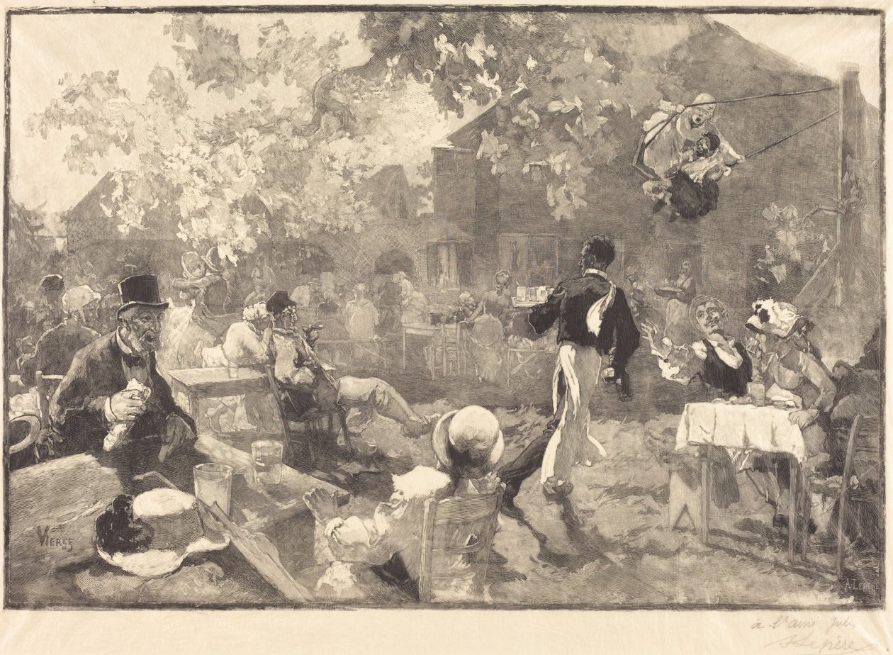 U wrzosowego koguta autorstwa Auguste Lepère after Daniel Vierge