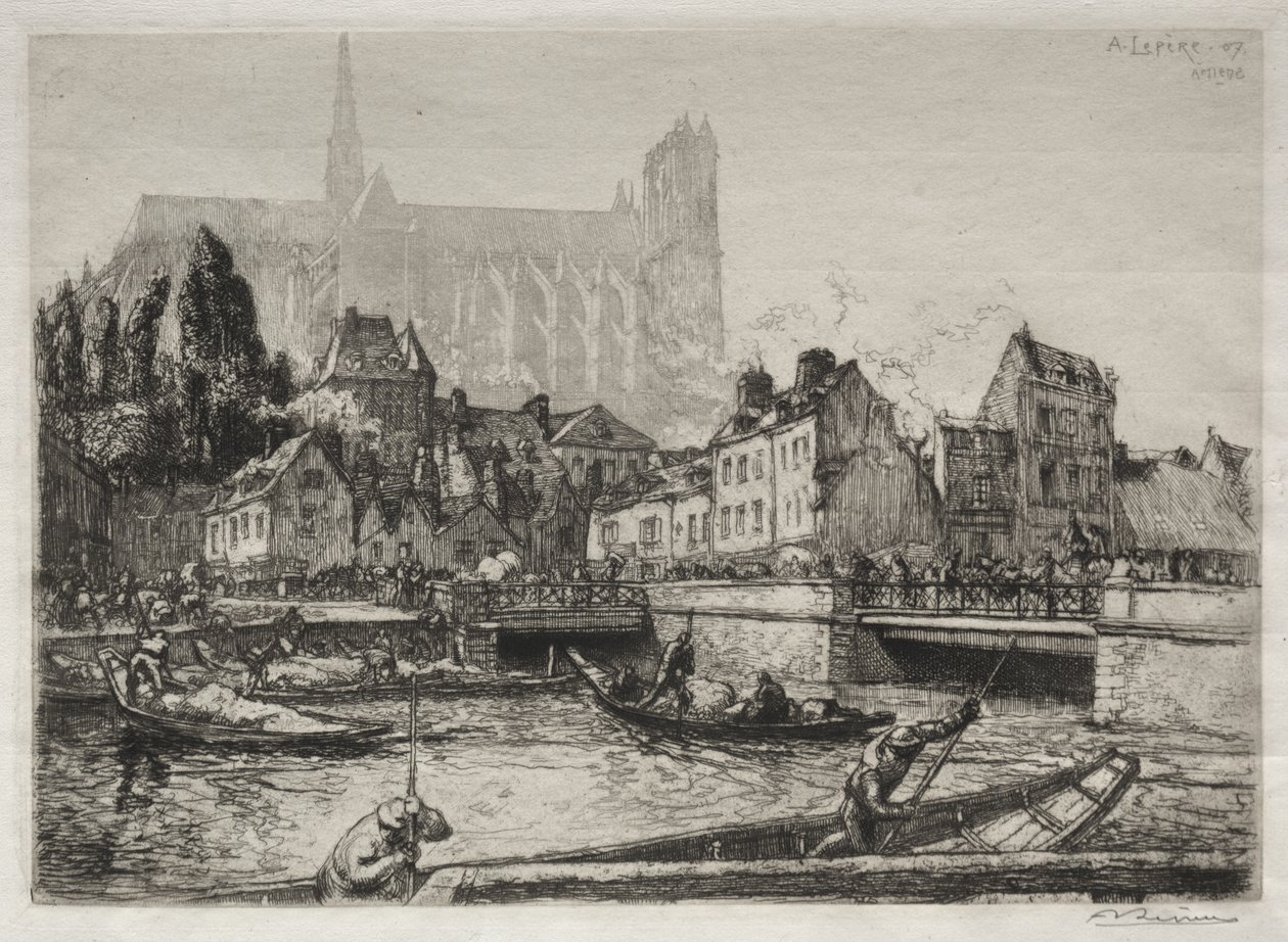 Przyloty warzyw-Amiens autorstwa Auguste Louis Lepère