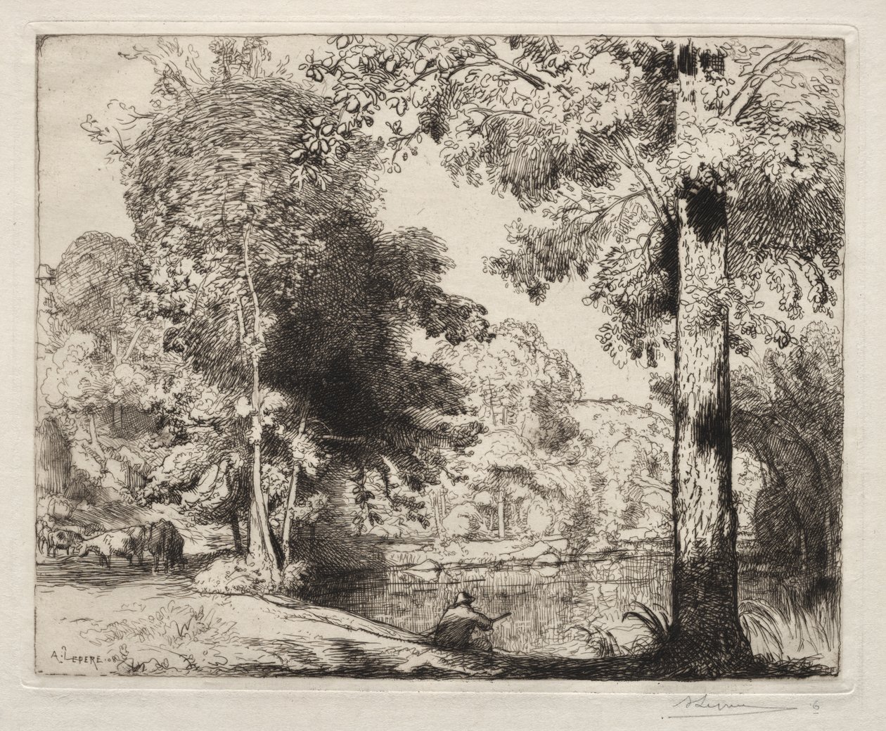 Krawędzie życia autorstwa Auguste Louis Lepère